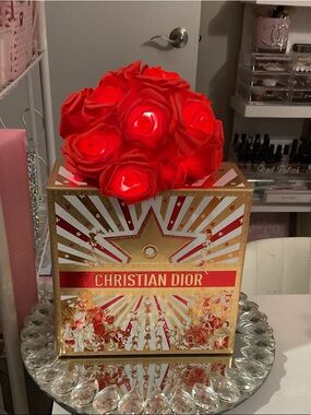Dior Red Rose LED Floral Accent Décor